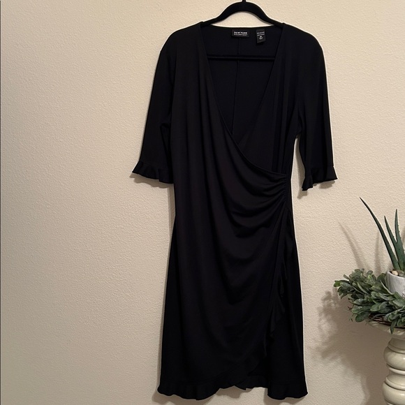 New York & Company Dresses & Skirts - New York & Company Elegant Black Midi Dress